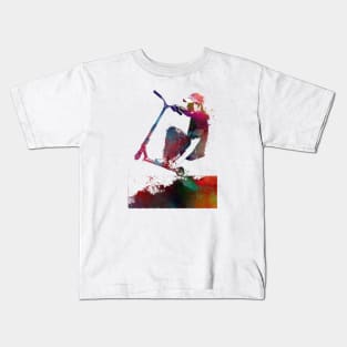 scooter sport art #scooter #sport Kids T-Shirt